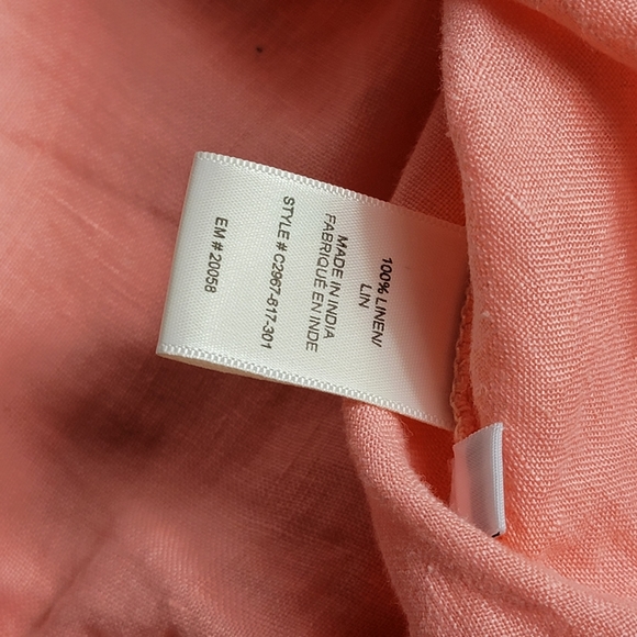 Cloth & Stone Linen Tie Waist Blouse - Picture 8 of 8